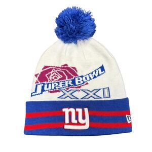 New York Giants Super Bowl XXI Knit Beanie Hat by New Era